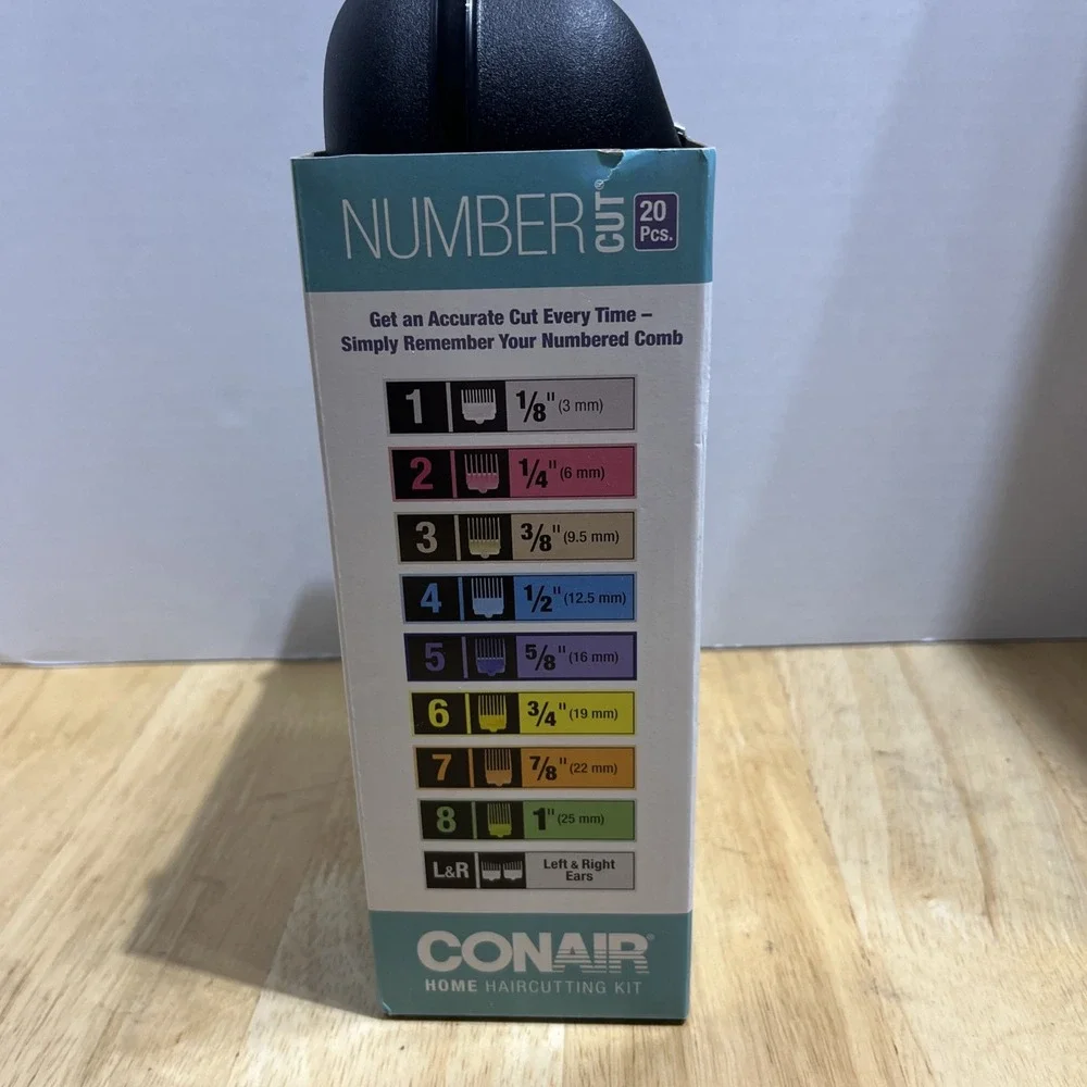 Conair Mens Clipper Hair Cutting Kit Number 20-Pc Corded Clippers ‎ HC408R